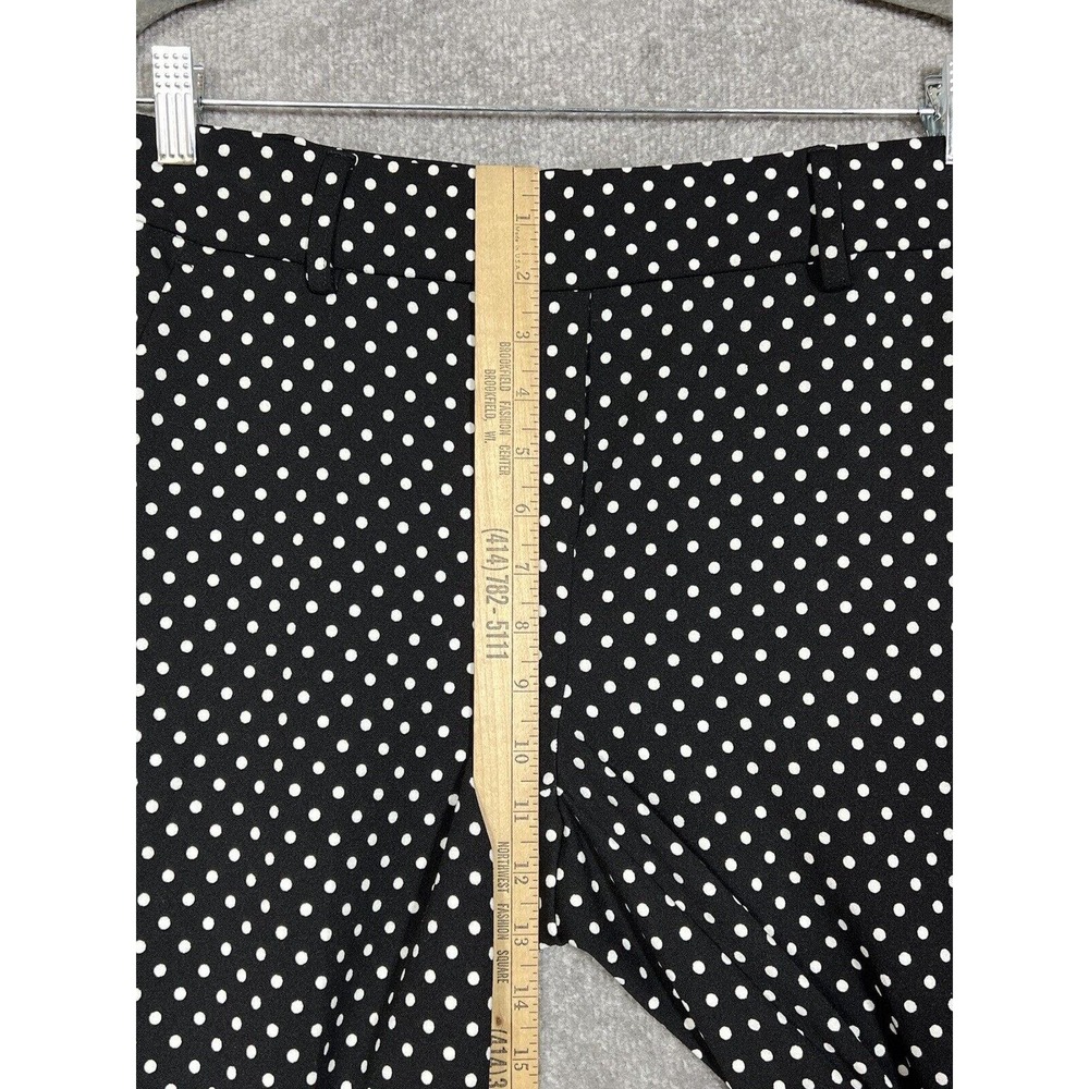Jules & Leopold Polka Dot Pull On Stretch Pants‎ Womens Size Small Black Pockets - Picture 7 of 9